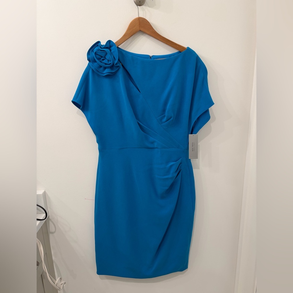 NWT Rickie Freeman for Teri Jon Mother of the Bride Groom Crepe Cocktail Dress